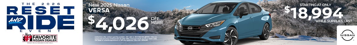 New 2025 Nissan Versa